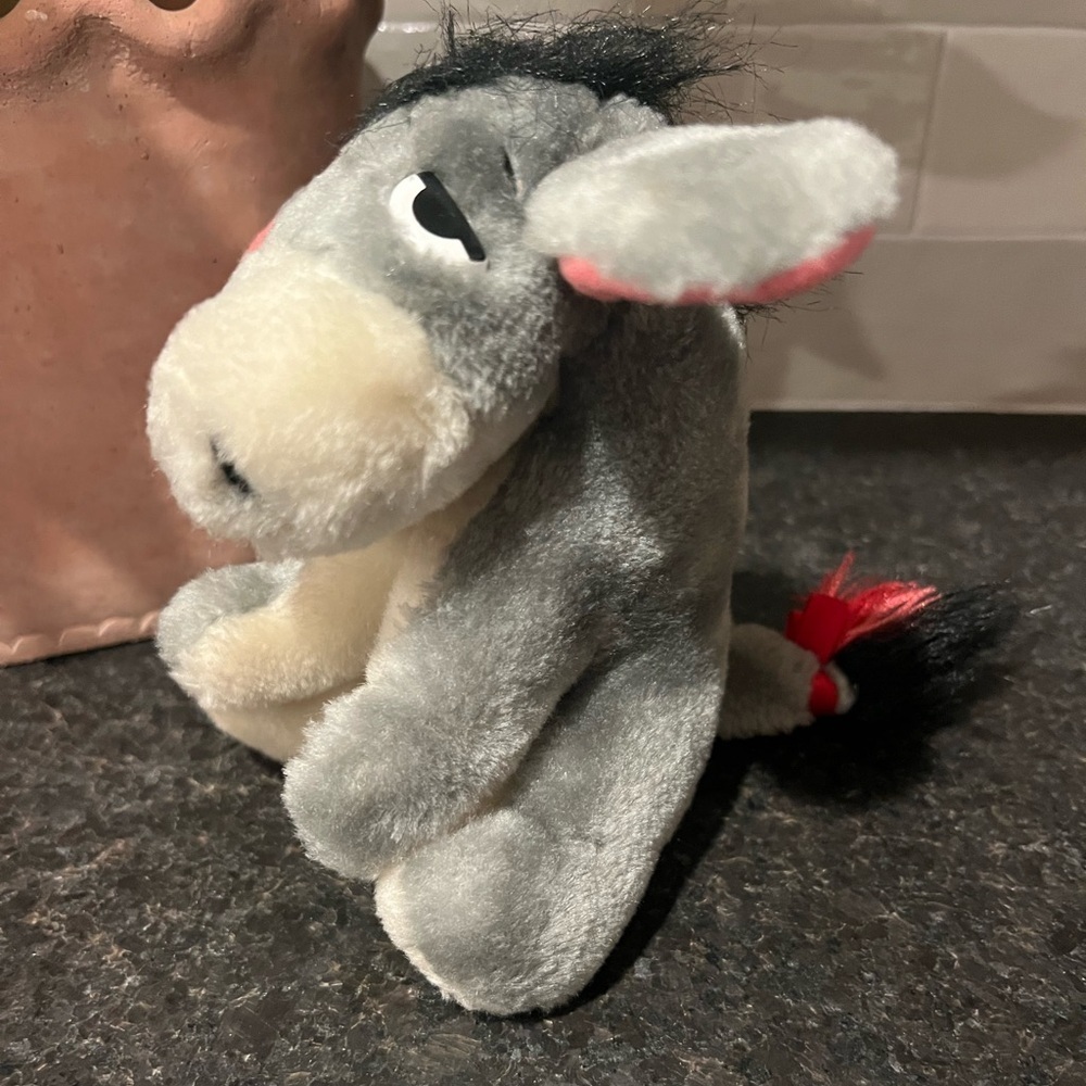 Sears Disney Winnie The Pooh Eeyore 6" Plush Gray Vintage Stuffed Animal